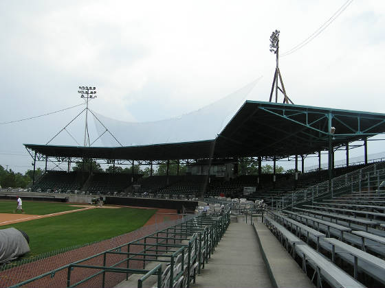 The 3rd base stands - Grainger Stadium - Kinston